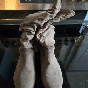 Gray Slouch Boots (7 1/2)